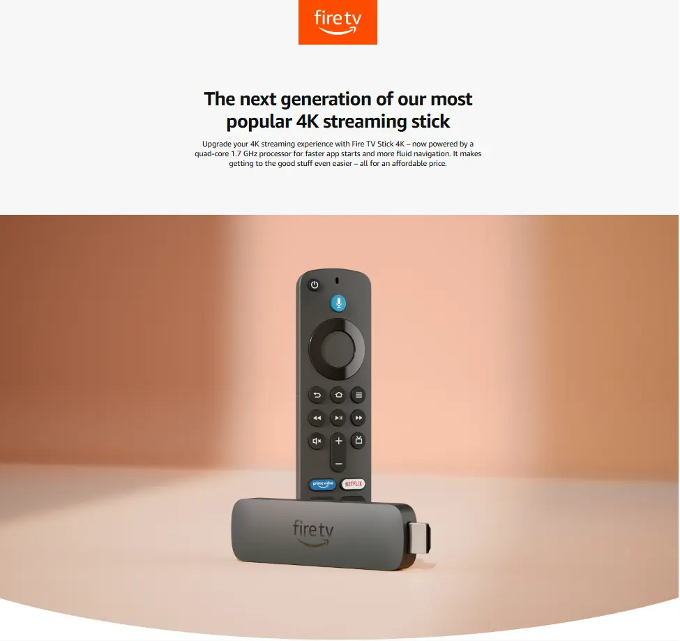 Amazon Fire TV Stick 4K feature overview