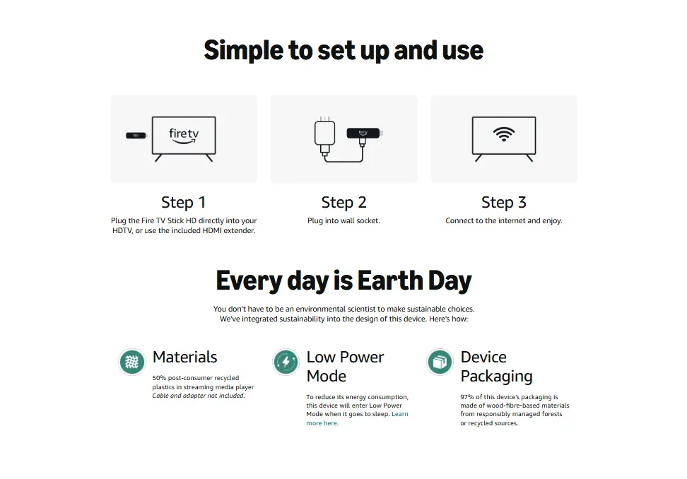 Amazon Fire TV Stick HD feature overview